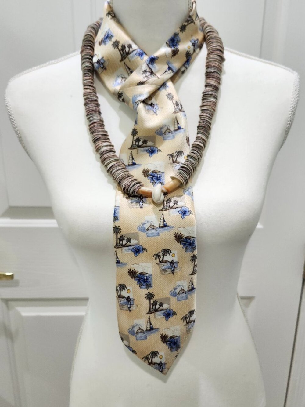 Neckwear and Tropical Shell Necklace, Reimagined for Today’s Trendy Look